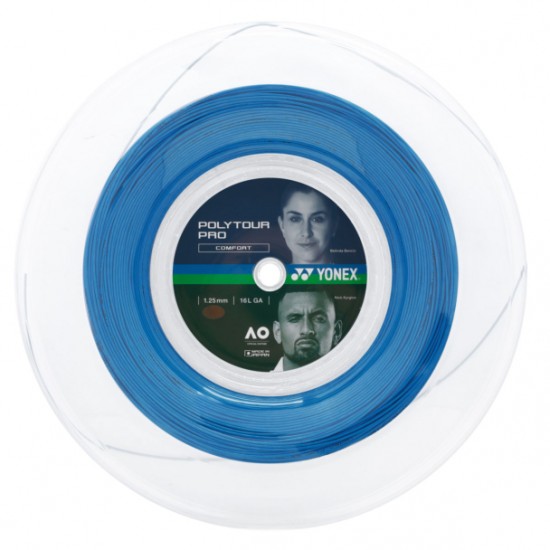 ROLO DE CORDA YONEX POLYTOUR PRO 1.25 - AZUL ROLO DE CORDA YONEX POLYTOUR PRO 1.25 - AZUL
